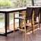Costway 2PCS/4PCS Patio PE Wicker Bar Chairs Height Barstools with Acacia Wood Armrests Balcony